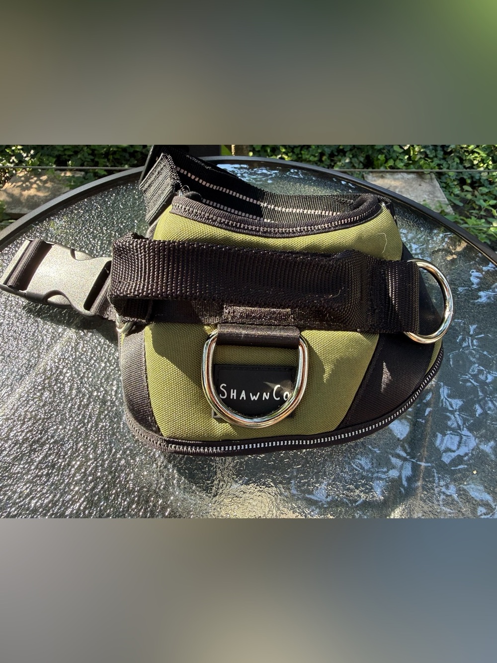 ShawnCo. Olive Green Dog Harness M